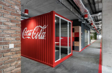 A Coca-Cola Office in Poland Celebrates the Company’s Iconic Brands