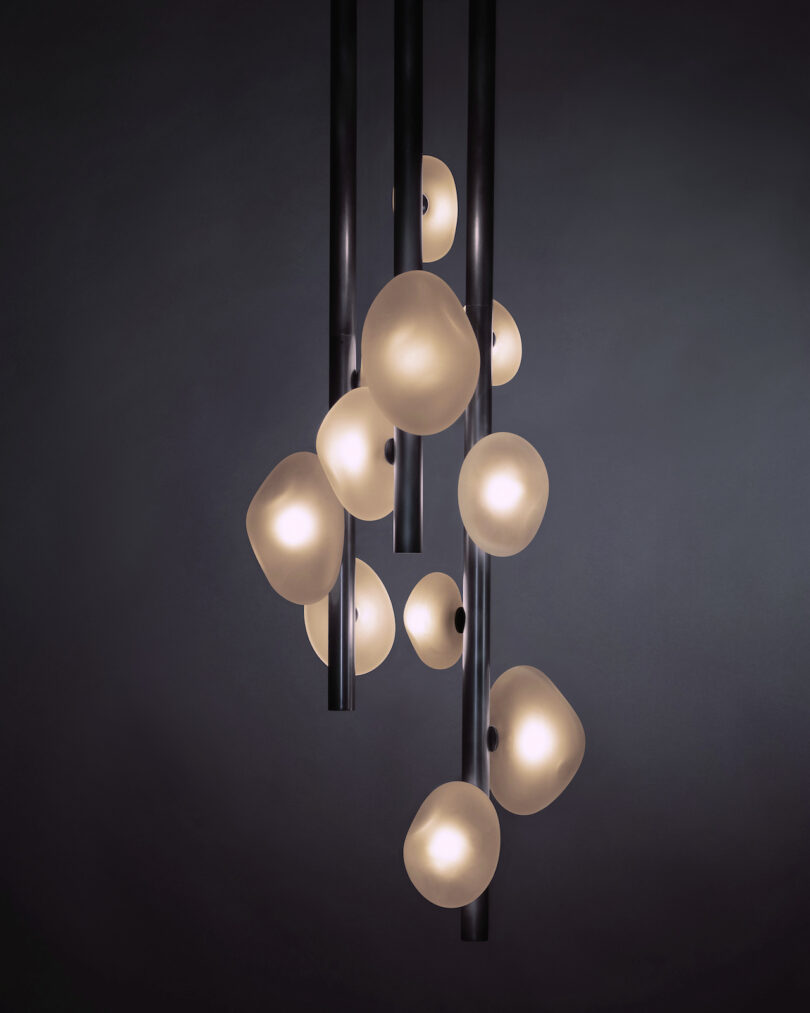 pendant lamp with glass globes