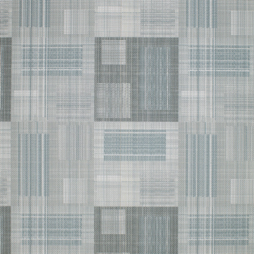 A textured pattern with overlapping rectangles and squares in shades of gray and light blue.